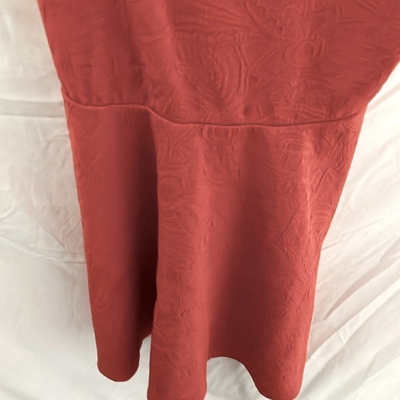 Urban Outfitters- Silence+Noise~ Coral colored, geometric patterned Sundress- S - Picture 6 of 8